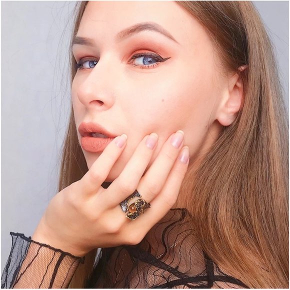 NEW Italian Jewelry Fissure Zircon Ring - Picture 4 of 13